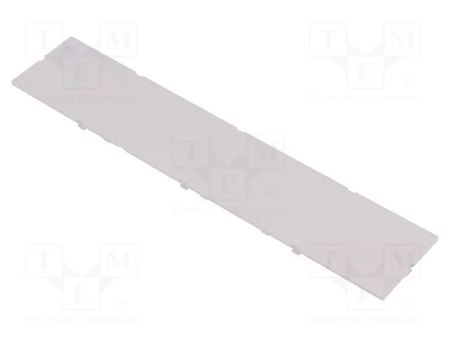 Front panel; without frame,with holder; grey ITALTRONIC IT-P05120201F.BL