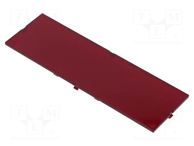 Front panel; without frame,with holder; semi-transparent red ITALTRONIC IT-P05080821F