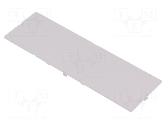 Front panel; without frame,with holder; grey ITALTRONIC IT-P05080201F.BL