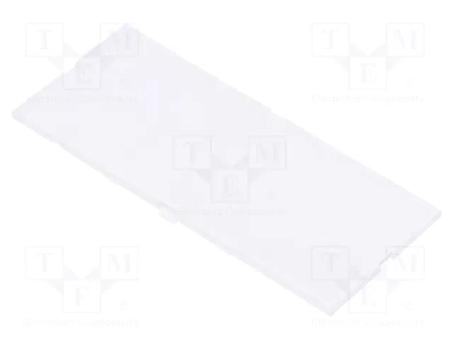 Front panel; without frame,with holder; transparent ITALTRONIC IT-P05060721F