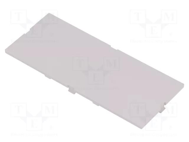 Front panel; without frame,with holder; grey ITALTRONIC IT-P05060201F.BL