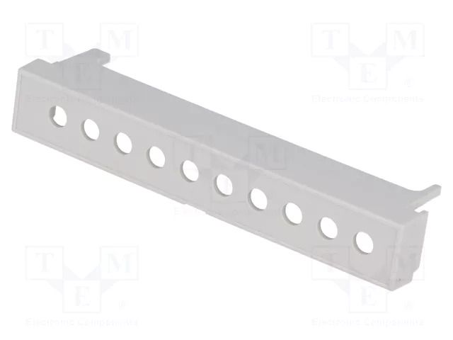 Terminals cover; grey; Holes no: 10; 7.5mm ITALTRONIC IT-P05050204T.BL