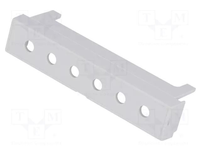 Terminals cover; grey; Holes no: 6; 10.16mm ITALTRONIC IT-P05040208T.BL