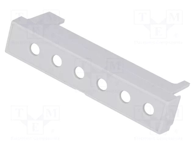 Terminals cover; grey; Holes no: 6; 10.16mm ITALTRONIC IT-P05040202T.BL