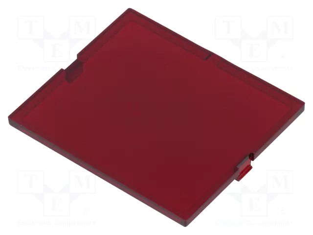 Front panel; without frame,with holder; semi-transparent red ITALTRONIC IT-P05030821F