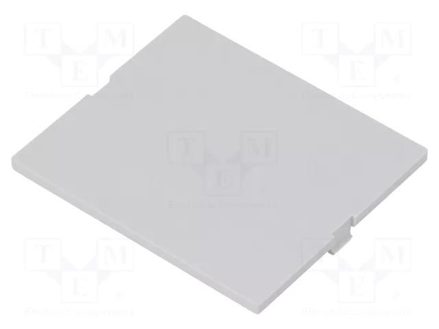 Front panel; without frame,with holder; grey ITALTRONIC IT-P05030201F.BL