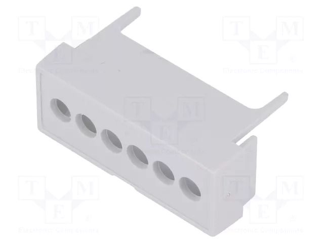 Terminals cover; grey; Holes no: 6; 5.08mm ITALTRONIC IT-P05020201T.BL