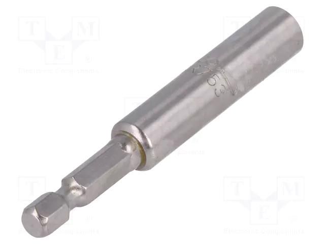 Holder; 1/4"; Overall len: 75mm; Mounting: 1/4" (E6,3mm) BAHCO SA.KSR753-1P