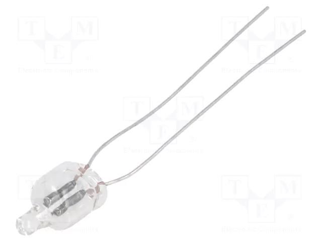 Filament lamp: neon; orange; 90VDC; 65VAC; 0.3mA; Ø: 6mm; L: 12mm BRIGHTMASTER NEON-5