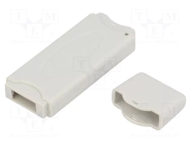 Enclosure: for USB; X: 23mm; Y: 71mm; Z: 8.7mm; ABS; grey; UL94HB GAINTA G1901G