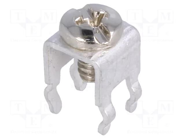 Terminal: screw terminal; THT,screw terminal; silver; 7x5mm KEYSTONE KEYS7693