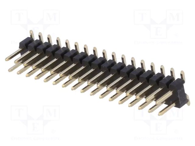 Connector: pin strips; pin header; male; PIN: 34; SMT; vertical; 2mm HSM C6200-34BDGATPR