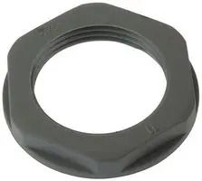 LOCKNUT, NYLON, M25, GREY LN-ISO25-G