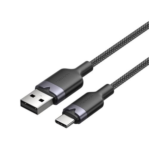USB 2.0 A to USB-C 3A cable Vention CTNBF 1 M (black), Vention CTNBF