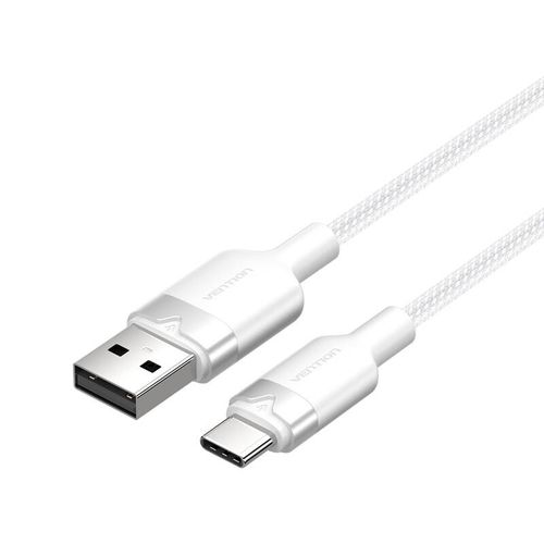 USB 2.0 A to USB-C 3A cable Vention CTNWF 1M (white), Vention CTNWF