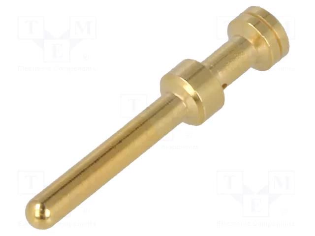 Contact; male; copper alloy; gold-plated; 0.75mm2; Han E®; crimped HARTING 09330006115