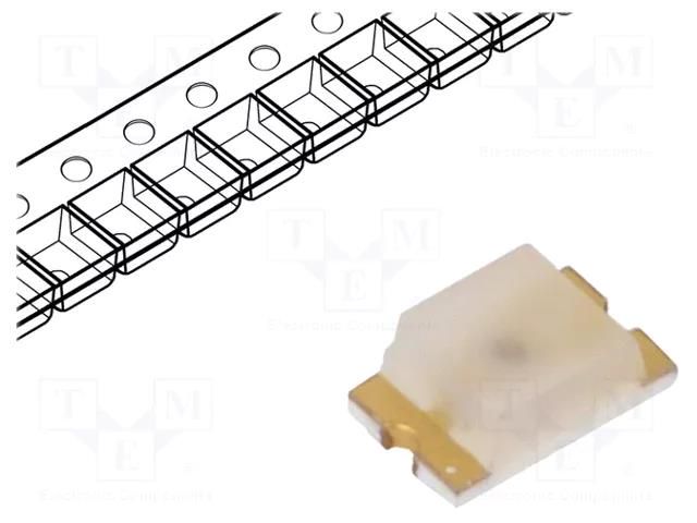 LED; amber; SMD; 0804; 28.5÷95mcd; 2x1.25x0.8mm; 170°; 20mA; 60mW BROADCOM (AVAGO) HSMA-C170