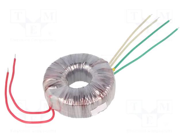 Transformer: toroidal; 100VA; 230VAC; 24V; 24V; 2.08A; 2.08A; Ø: 97mm INDEL TST100W/2X24V