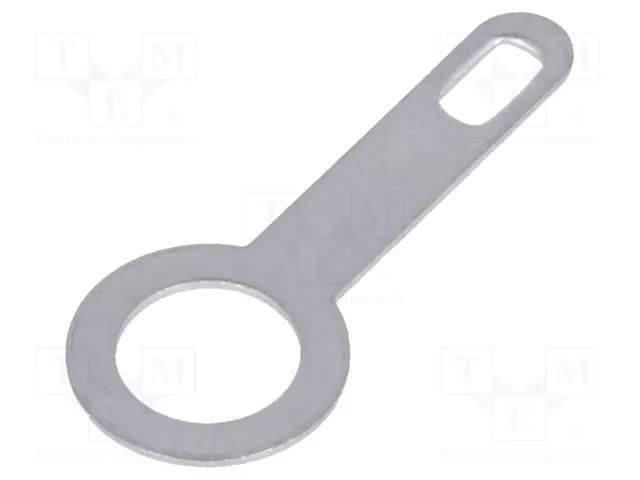 Tip: solder lug ring; 0.5mm; M6; Ø: 6.4mm; screw; Overall len: 25mm OSTERRATH STO-M6/NC