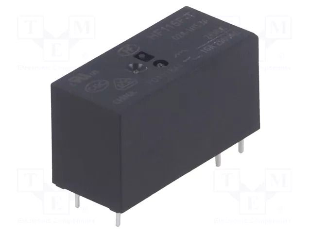 Relay: electromagnetic; SPST-NO; Ucoil: 24VDC; 16A; 16A/250VAC HONGFA RELAY HF115F-T/024-1HS3A