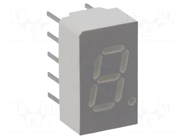 Display: LED; 7-segment; 7.62mm; 0.3"; No.char: 1; red; 6.9÷14mcd BROADCOM (AVAGO) HDSP-A151