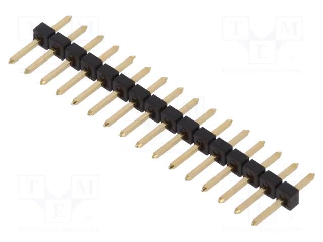 Connector: pin strips; pin header; male; PIN: 16; straight; THT; 2mm FISCHER ELEKTRONIK SLY.1.085.16.G