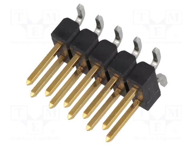 Connector: pin strips; pin header; male; PIN: 10; AMPMODU MOD II TE Connectivity 1241050-5