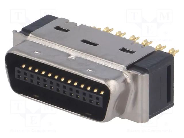 Connector: MDR; PIN: 26; shielded; for cable; polyester; plug; male 3M 10126-3000PE