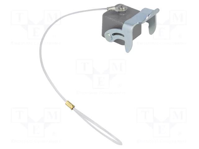Protection cover; size 3A; Han; with latch; metal; Han 3A-AK-QB HARTING 09200035422