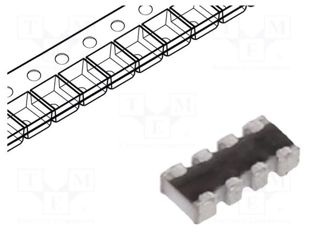 Resistor network: Y; ±5%; 100kΩ; No.of resistors: 4; -55÷155°C YAGEO YC124-JR-07100KL