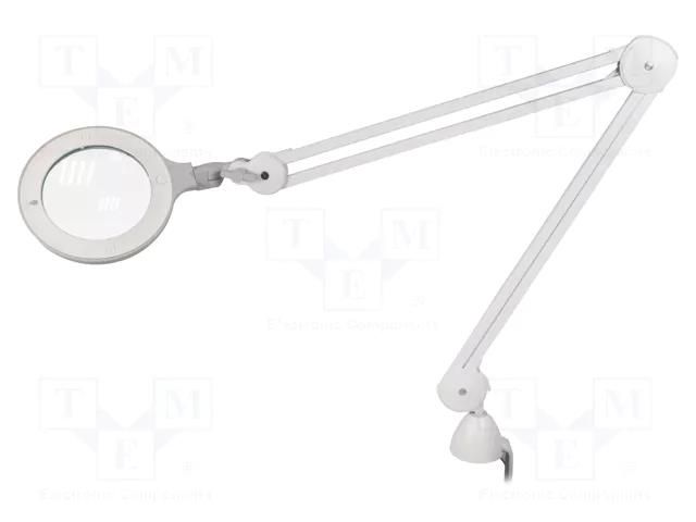 Desk magnifier; with backlight; 3dpt,5dpt; Ø127mm; Ø5"; 8W; 6000K DAYLIGHT COMPANY DL-OMEGA5