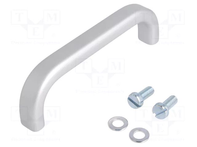 Holder; aluminium; grey; H: 29mm; L: 96mm; W: 12mm; handle MENTOR MR-277.2