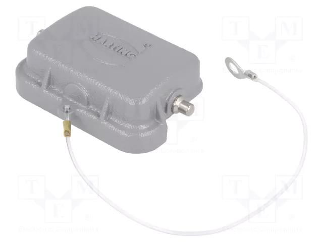Protection cover; size 6B; Han; for latch; metal; 44x27mm HARTING 09300065425