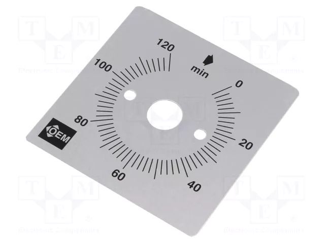 Scale for mechanical timer; Range of val: 0÷120min FAUCIGNY INSTRUMENTS S2H