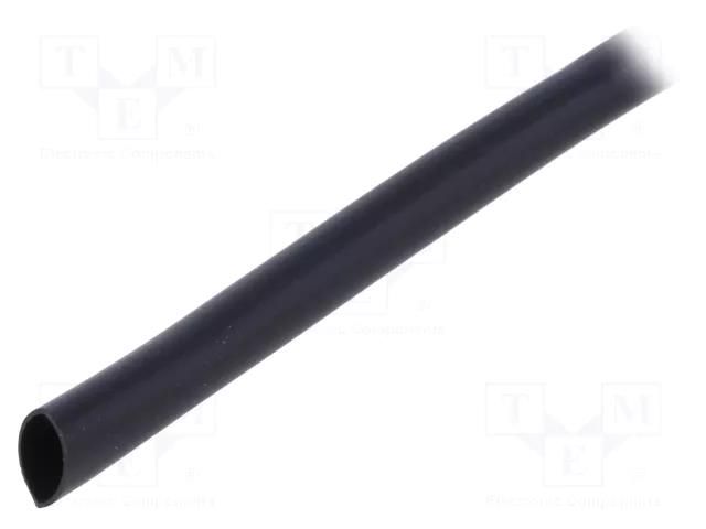 Insulating tube; PVC; black; -20÷125°C; Øint: 4.5mm; L: 10m; UL94V-0 SIGI PVC125-4.5-BK-10