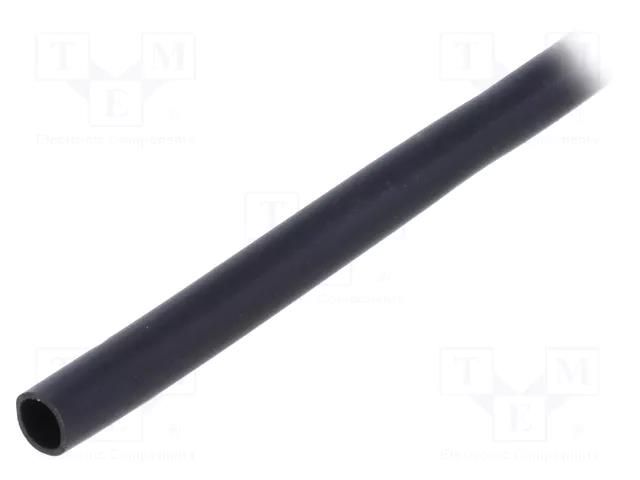 Insulating tube; PVC; black; -20÷125°C; Øint: 3.5mm; L: 1000m SIGI PVC125-3.5-BK-1000