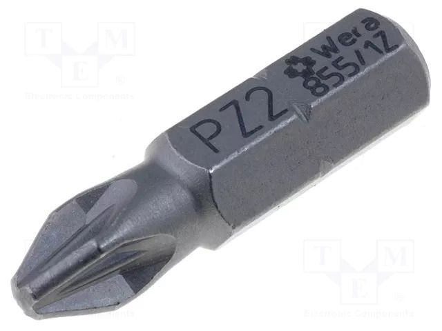 Screwdriver bit; Pozidriv®; PZ2; 1/4"; Overall len: 25mm WERA WERA.855/1Z/2
