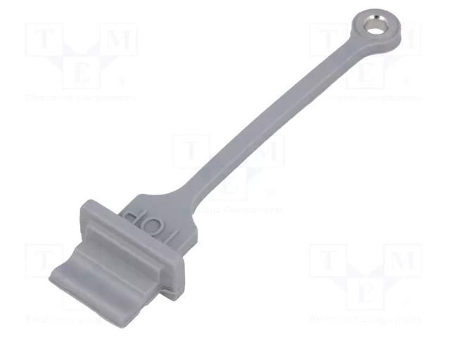 Protection cap; Application: USB A socket; grey; MUSB AMPHENOL COMMUNICATIONS SOLUTIONS MUSB2A111014BP