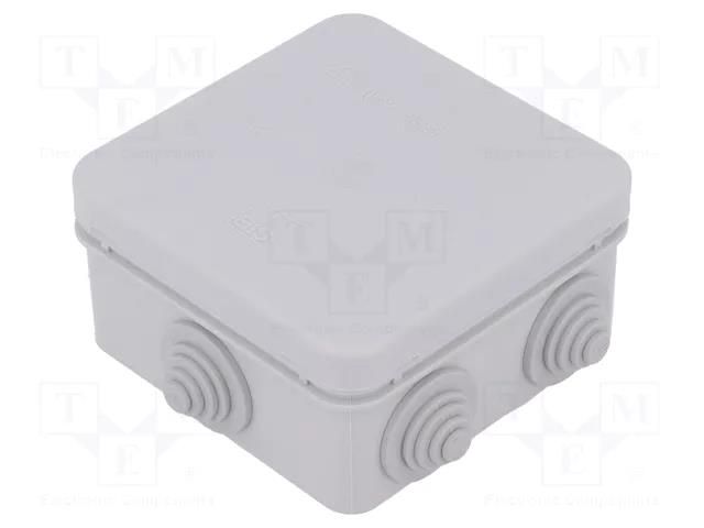 Enclosure: junction box; X: 85mm; Y: 85mm; Z: 42mm; wall mount; IP55 SPELSBERG HP80-L