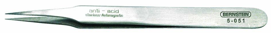 SMD tweezers, 115 mm, straight-pointed 5-051