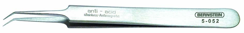 SMD tweezers, 110 mm, bent, very sharply pointed 5-052
