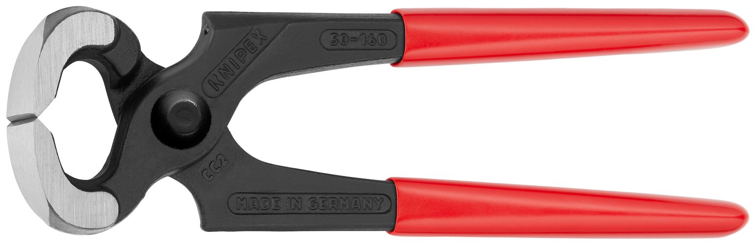 KNIPEX 50 01 160 Carpenters' Pincers plastic coated black atramentized 160 mm 50 01 160 4003773035275