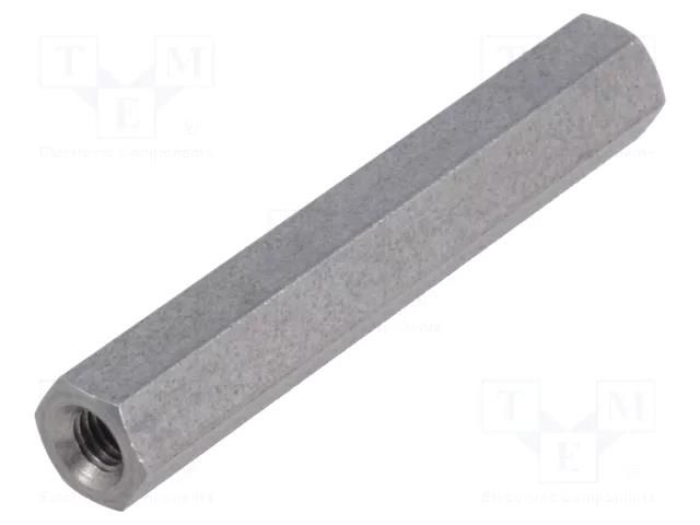 Screwed spacer sleeve; 35mm; Int.thread: M3; hexagonal DREMEC TFF-M3X35/DR144