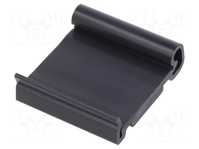 DIN rail mounting bracket; PVC; 40mm; Rail: TS35 FISCHER ELEKTRONIK KL-35-K-40