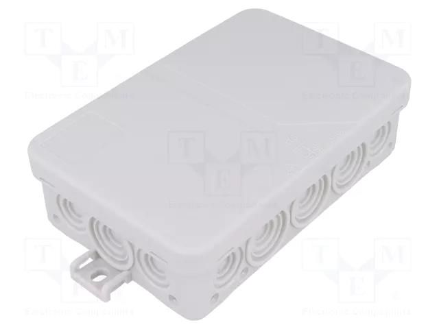 Enclosure: junction box; X: 85mm; Y: 130mm; Z: 37mm; IP55; grey SPELSBERG I-16-L