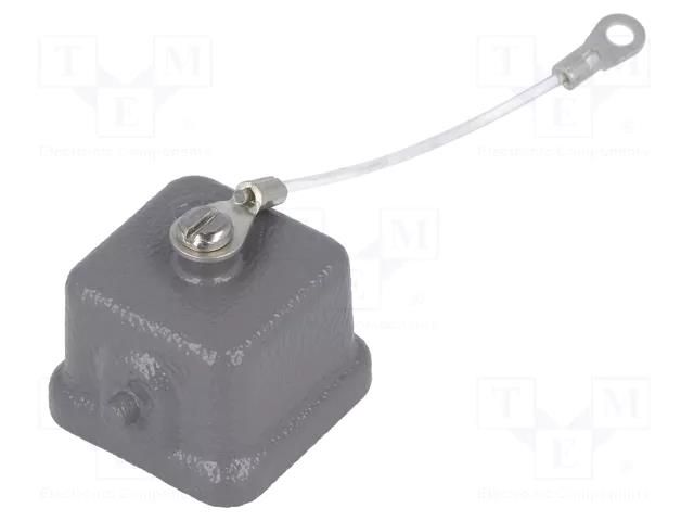 Protection cover; size 3A; Han; for latch; with extra seal; metal HARTING 09200035425
