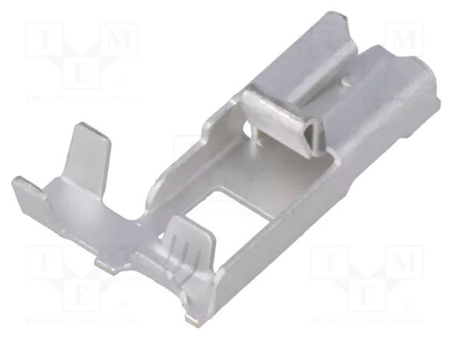 Terminal; on cable,crimped; Leads: connectors; 6.3mm; silver MTA MTA-1107020