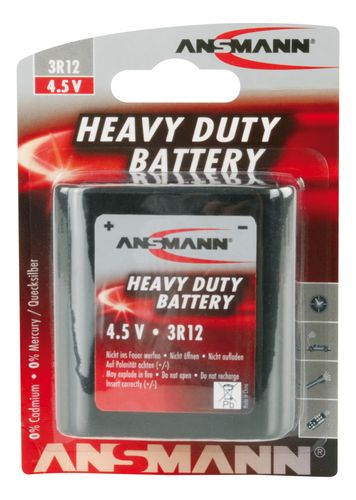 Углеродная цинковая батарейка 3R12 4,5V 2000mAh ANSMANN 3R12/ANS 4013674013098