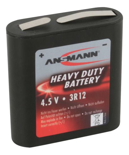 Углеродная цинковая батарейка 3R12 4,5V 2000mAh ANSMANN 3R12/ANS 4013674013098