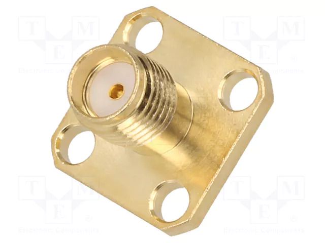 Connector: SMA; socket; female; straight; soldering; PTFE ADAM TECH RF2-155-T-00-50-G